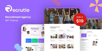 Recrutie - Recruitment Agency WordPress Theme