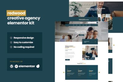 Redwood - Creative Agency Business Elementor Pro Template Kit