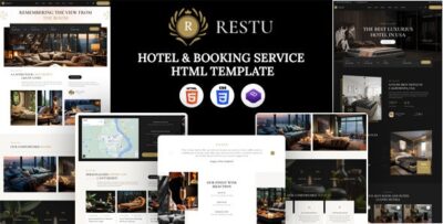 Restu - Hotel & Resort Template With Booking Service