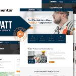 Rewatt - Professional Electrical Services Elementor Template Kit