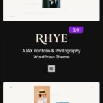 Rhye – AJAX Portfolio WordPress Theme v3.6.0