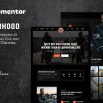 Riderhood – Motorcycle Club Elementor Template Kit