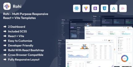 Rohi - Multi Purpose React + Vite admin