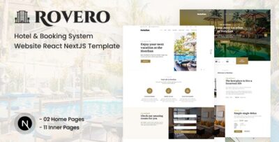 Rovero - Hotel & Booking Service React NextJS Template