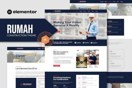 Rumah - Construction Theme Elementor Template Kit