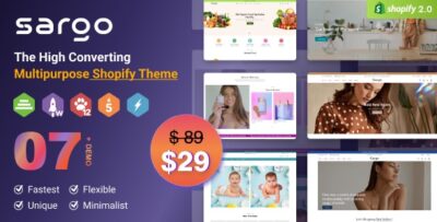 Sargo - Multipurpose Shopify Theme OS 2.0 - RTL Support