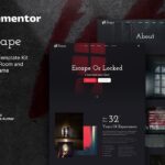 Scape - Real-Life Escape Room Game Elementor Template Kit