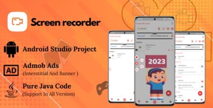 Screen Recorder - GM Screen Recorder - Screen Record, Capture Video App with Admob Android (Java)