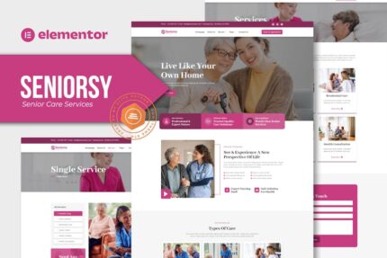 Seniorsy - Senior Care Services Elementor Template Kit