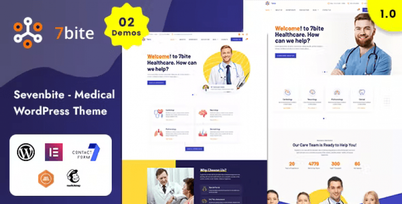 Sevenbite - Health and Medical WordPress Theme V1.1 Sevenbite - Health and Medical WordPress Theme V1.1