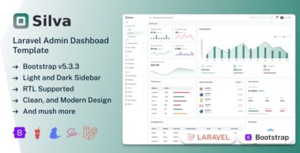 Silva - Laravel 11 Admin Dashboard Template