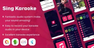 SingWave Sing Karaoke SingAlong Flutter Full Application