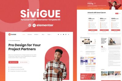 SiviGUE - Personal Portfolio Elementor Template Kit