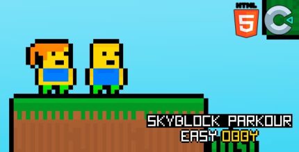 Skyblock Parkour Easy Obby - HTML5 Game - Construct 3