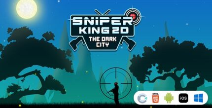 Sniper King 2D The Dark City [ Construct 3 , HTML5 ]