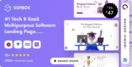 Sofbox - Tech & SaaS Multipurpose Software Landing Page v5.0.4