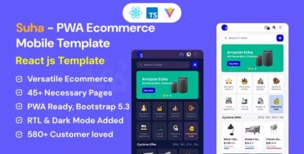 Suha - PWA Ecommerce Mobile React JS Template