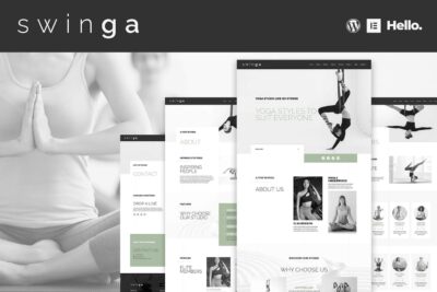 Swinga - Yoga Health Coach Fitness Studio Elementor Template Kit