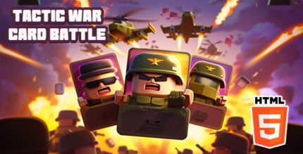 Tactic War Card Battle - Premium HTML5 Game - C3P