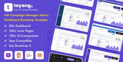 Tayang Ads Campaign Manager Admin Dashboard Bootstrap Template