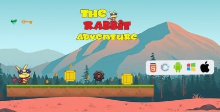 The Rabbit Adventure - HTML5 Game (Construct 3) + Admob