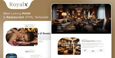 The Royalx - Luxury Hotel & Restaurant HTML Template