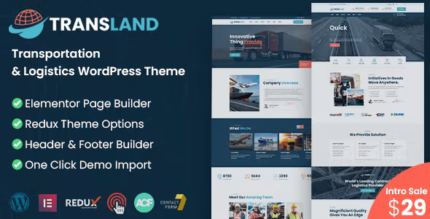 Transland – Transportation & Logistics WordPress Theme V1.7.0