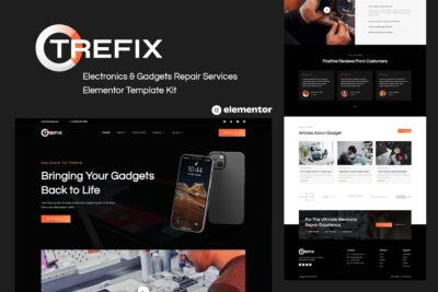 Trefix - Electronics & Gadgets Repair Services Elementor Template Kit