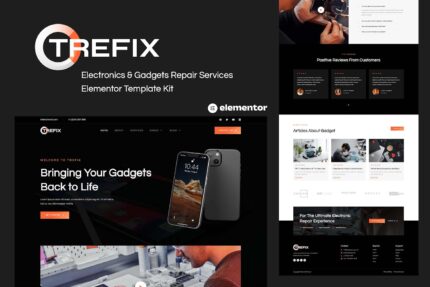 Trefix - Electronics & Gadgets Repair Services Elementor Template Kit