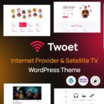 Twoet – Internet Provider & Satellite WordPress Theme