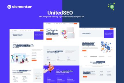 UnitedSEO - SEO and Digital Marketing Agency Elementor Template Kit