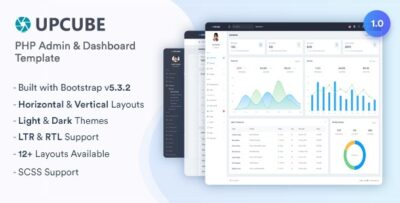 Upcube - PHP Admin & Dashboard Template