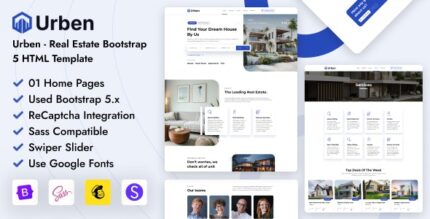 Urben - Real Estate Bootstrap 5 HTML Template