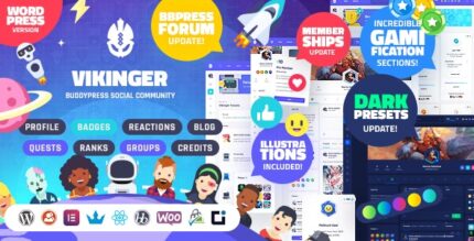 Vikinger - BuddyPress and GamiPress Social Community v1.9.19