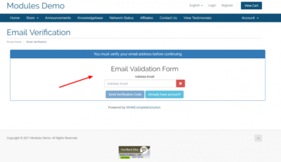 WHMCSServices Email Verification Pro v6.1.0 NULLED