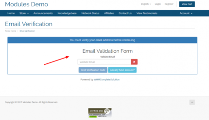 WHMCSServices Email Verification Pro v6.1.0 NULLED