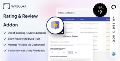 WPBookit - Rating and Review Add-on