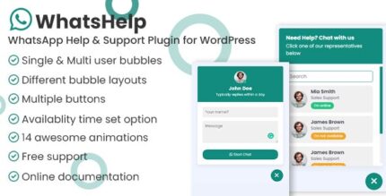 WhatsApp Chat Support Pro WordPress Plugin v3.0.1