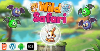 Wild Safari - HTML5 Construct3 Game