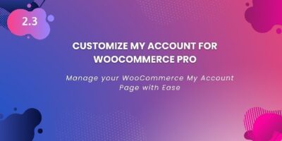 WooCommerce Customize My Account Pro v2.6.1