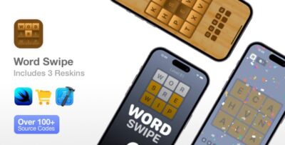 Word Swipe - iOS Game with 3 Reskins included