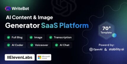 WriteBot - AI Content Generator SaaS Platform v4.8.0