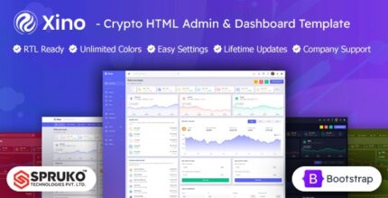 Xino - Cryptocurrency Admin Dashboard HTML Template v11