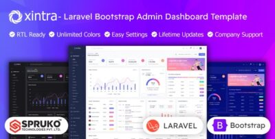 Xintra - Laravel Bootstrap Admin Dashboard Template