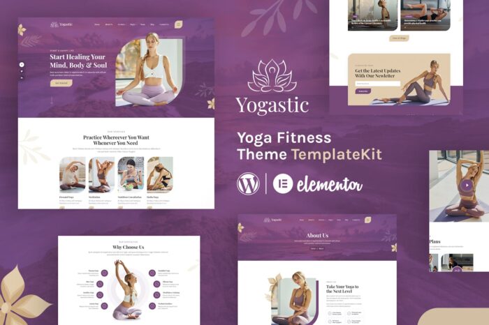 Yogastic Yoga & Fitness Elementor Template Kit