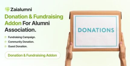 Zaialumni - Donation & Fundraising Addon For Alumni Association. NULLED