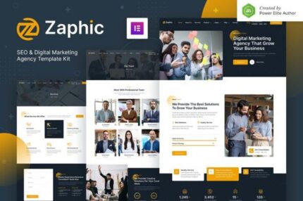 Zaphic – SEO & Digital Marketing Agency Elementor Template Kit