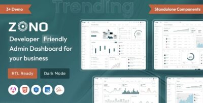 Zono – Angular 18 Admin Dashboard Template