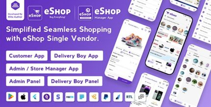 eShop - eCommerce Single Vendor App v4.3.0