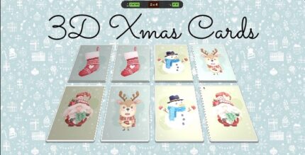 3D Xmas Cards - Cross Platform Memory Game